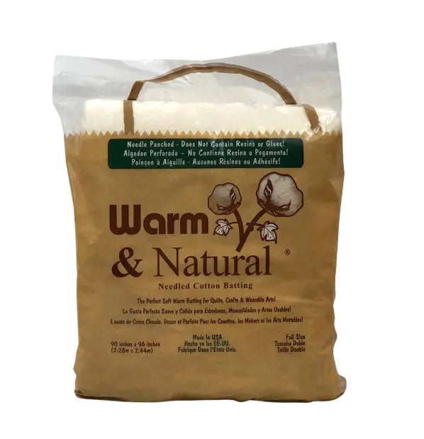 Batting en coton needled Warm & Natural - Boîte complète