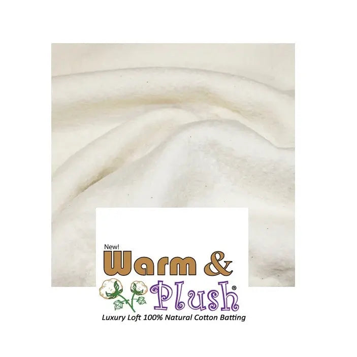 Warm & Plush Luxury Loft 100% Natural Cotton Batting