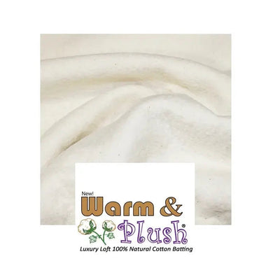 Warm & Plush Luxury Loft 100% Natural Cotton Batting