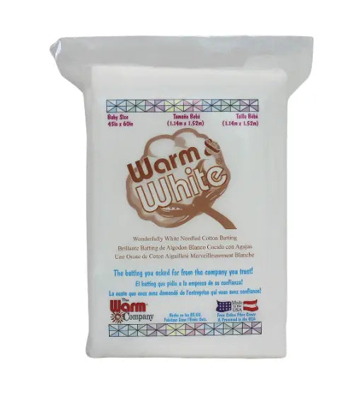 Batting en coton needled Warm & White