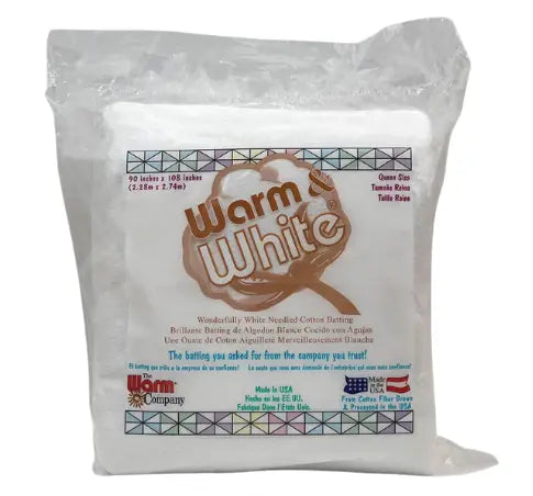 Batting en coton needled Warm & White