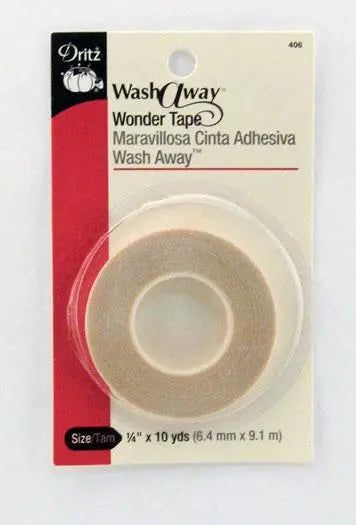 Wash Away Wonder Tape by Dritz - 1/4" x 10yd
