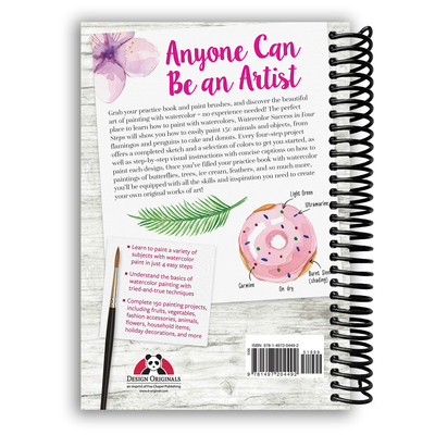 Master Watercolor Art in Four Easy Steps: 150 Engaging Projects for All Levels (Spiral Bound) - Korvel