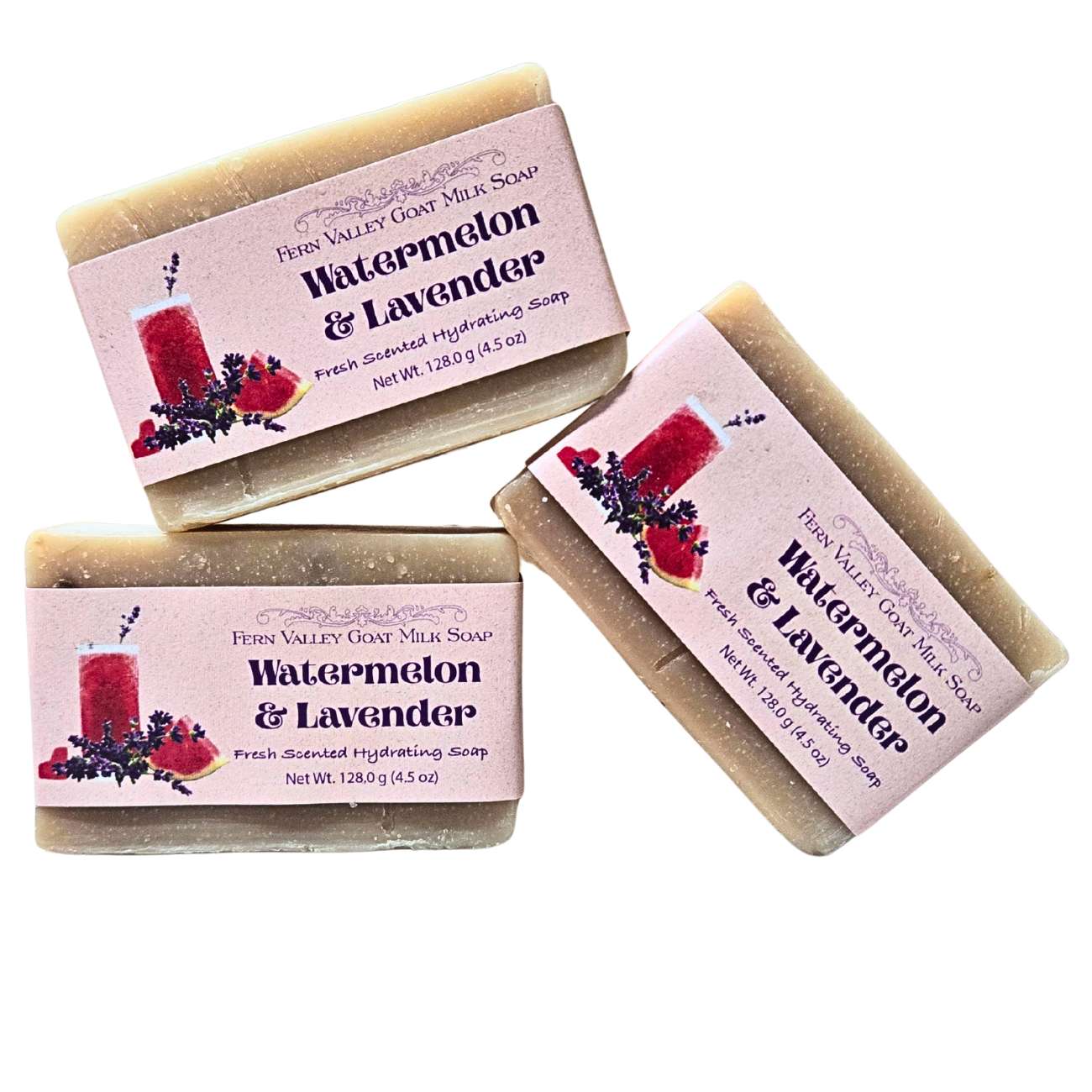 Handmade Goat Milk Soap | Watermelon & Lavender