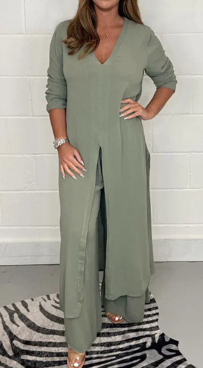 GlobalChic Trousers Suit for Modern Women