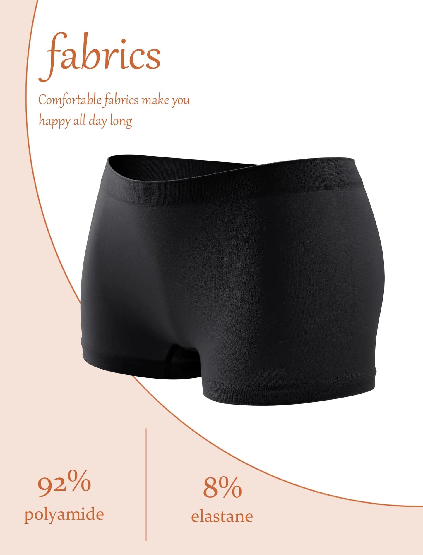 Premium Women's Boyshorts - Seamless Full Coverage 4 Pack