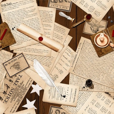 Tela de algodón We the People Documents Wideback por yarda