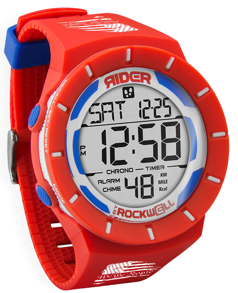 Coliseum Fit™ We The People Edition Watch (Red, White & Blue) - Korvel