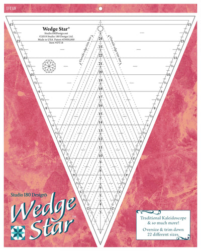 Regla de acolchado Wedge Star