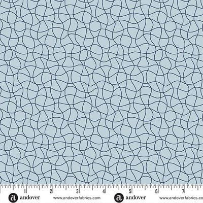 Wedgewood Drift Net Coastal Walk 108" Cotton Wideback Fabric