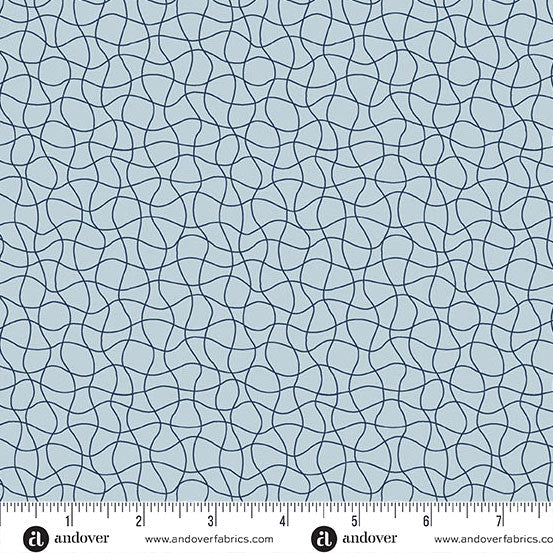 Wedgewood Drift Net Coastal Walk 108" Cotton Wideback Fabric