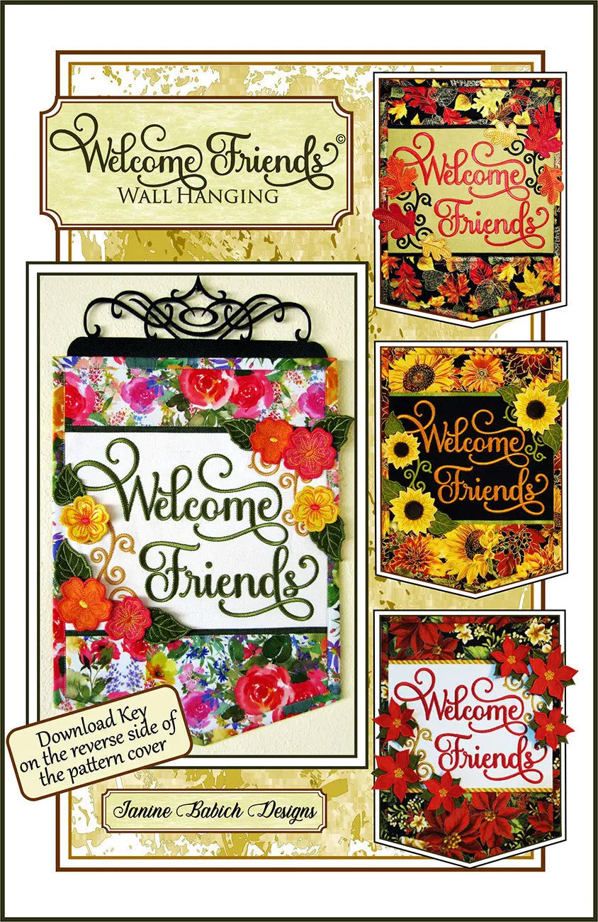 Welcome Friends Decorative Wall Hanging