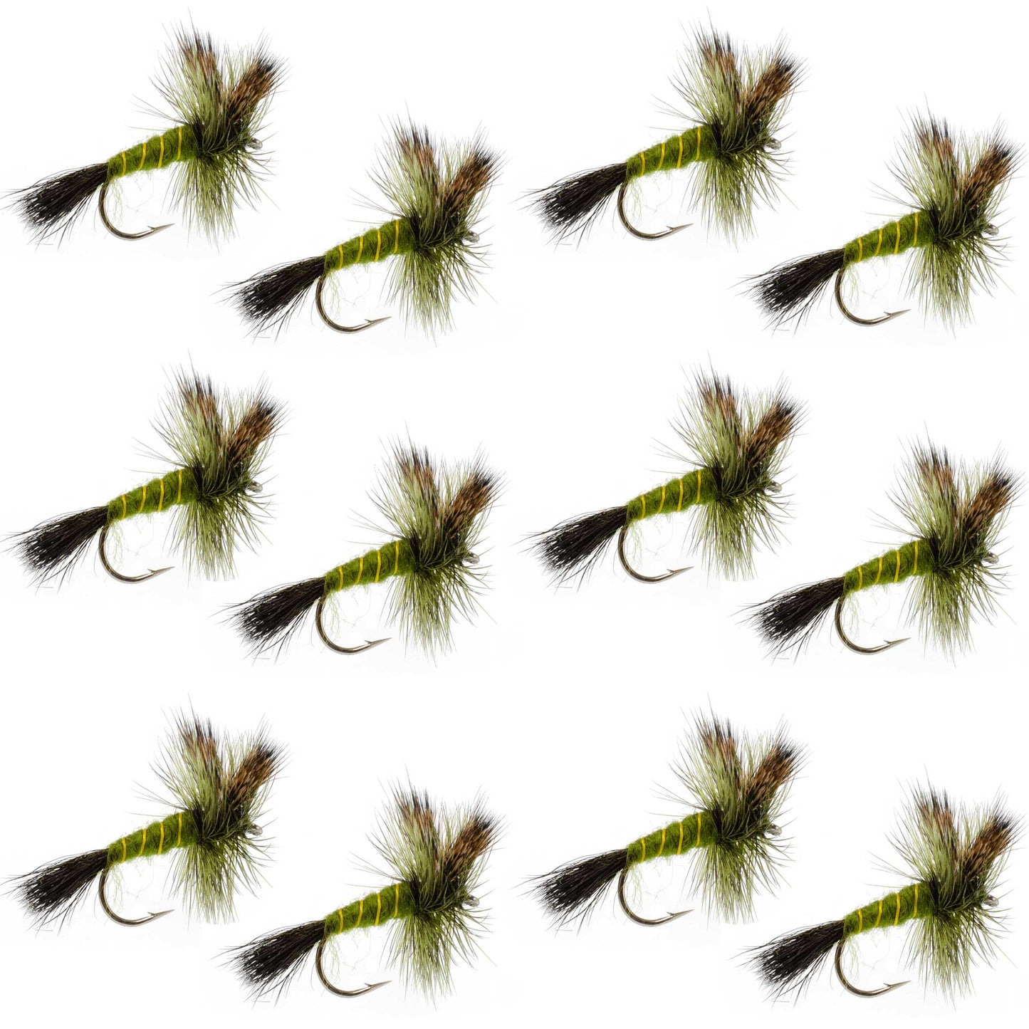 Mosca Secas Western Green Drake - Tamaño 10 (Paquete de 12)