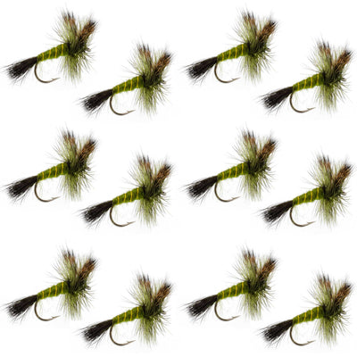 Mouches sèches Western Green Drake - Taille 10 (Paquet de 12)