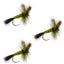 Pack de 3 mouches sèches Western Green Drake - Taille 10