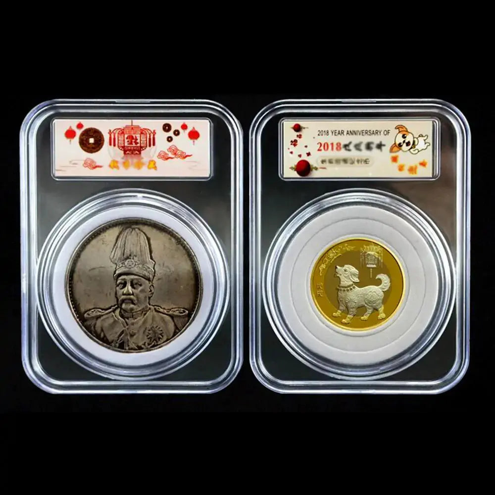Soporte de Monedas Transparente Premium para Monedas Conmemorativas
