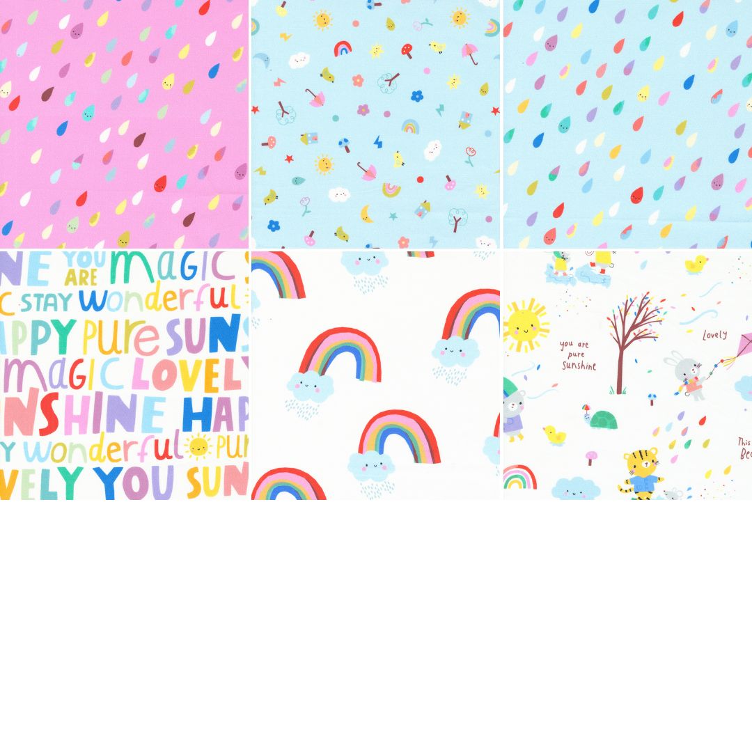 Colección de Fat Quarters Whatever the Weather - Set de 15