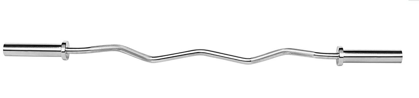 Versatile 47" EZ Curl Bar for Total Body Workouts - Korvel