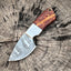 Premium Custom Damascus Steel Skinning Knife with Epoxy Pine Cone Handle - Korvel