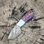 Premium Custom Damascus Steel Skinning Knife with Epoxy Pine Cone Handle - Korvel