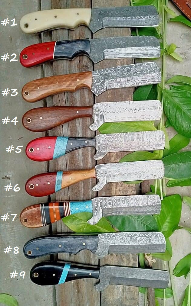 Premium Cowboy Ranch Knives Collection - Handcrafted Damascus Steel Blades - 8.25 Inches - KBS Knives Store - Korvel