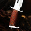 Legendary Rambo Bowie Knife - 12" D2 Steel Blade with Exotic Red Wood Handle - Korvel