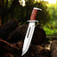 Legendary Rambo Bowie Knife - 12" D2 Steel Blade with Exotic Red Wood Handle - Korvel