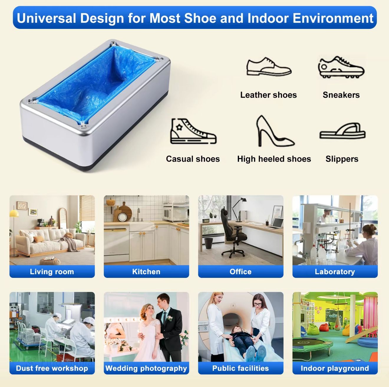 Dispensador Automático de Fundas para Zapatos CoverStep