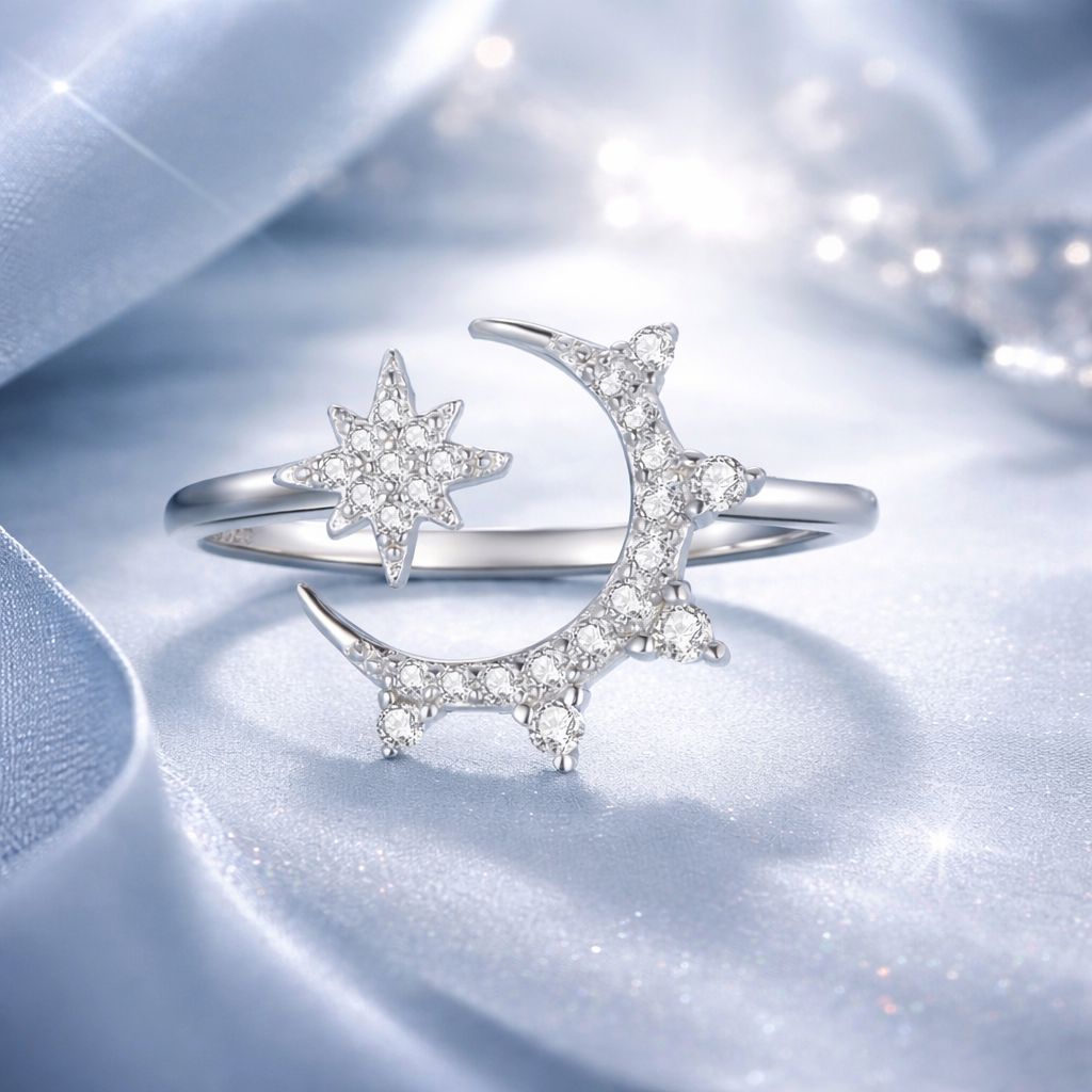 Bague en CZ avec pavé en argent sterling 925