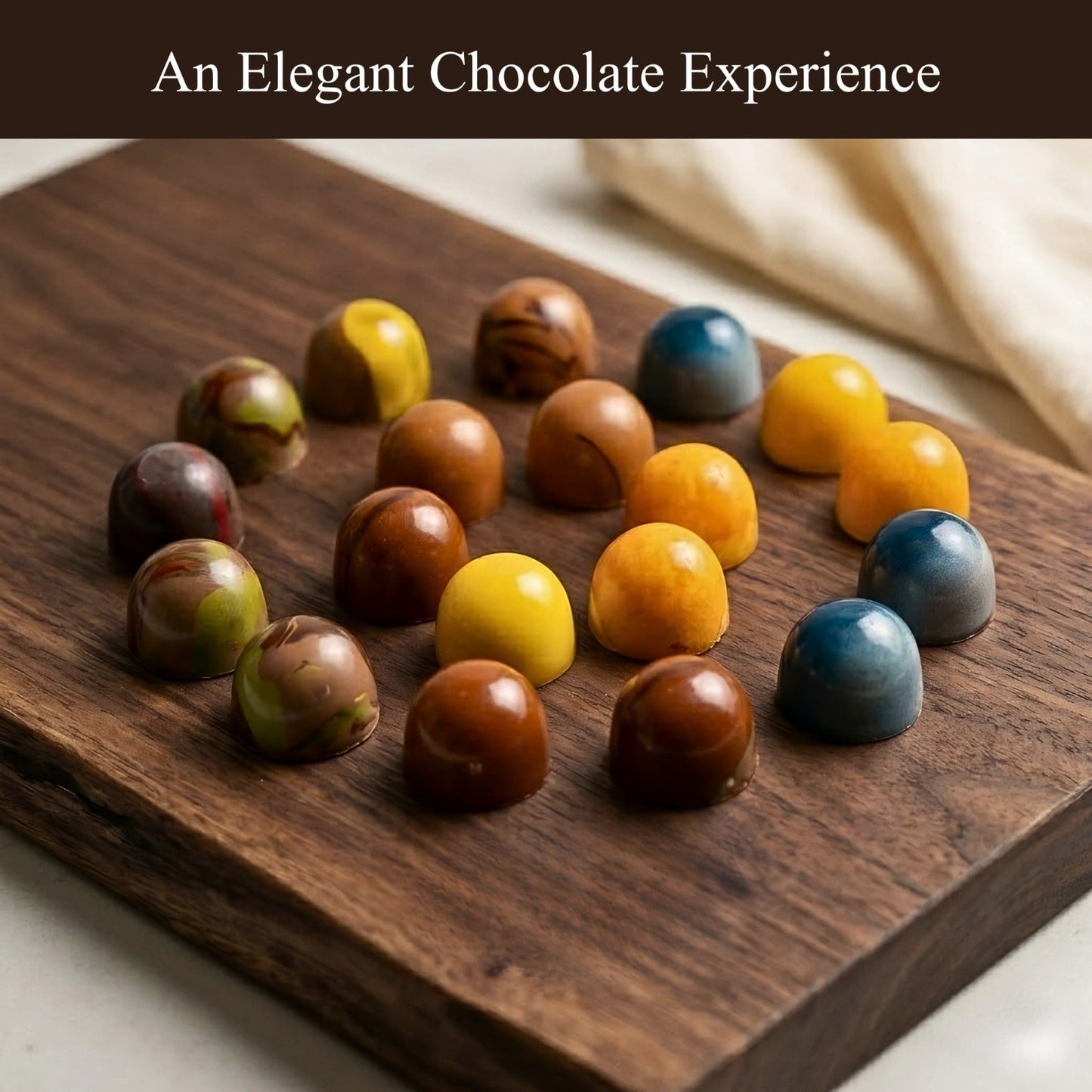Trufas de Chocolate Monet Sin Azúcar Andy Anand, 25 piezas – 60% Cacao