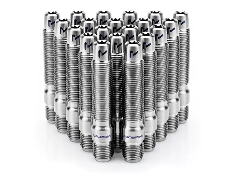 Raceseng Premium Titanium Wheel Stud Conversion Kit - M14x1.5mm (80mm Length, Supports Up to 15mm Spacer) - Korvel