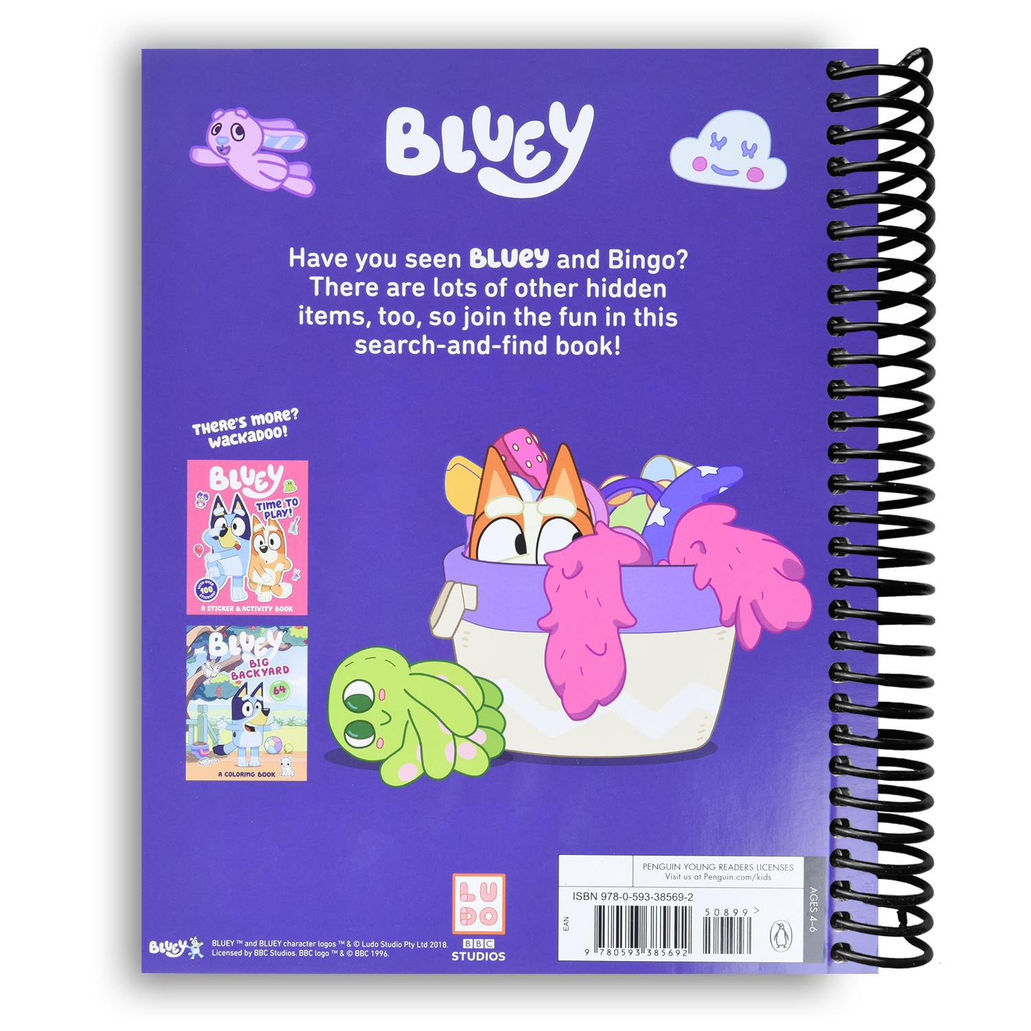 Join the Adventure: Where's Bluey? A Fun Search-and-Find Book (Spiral Bound) - Korvel