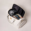 White Leather Weekender Duffle Bag - Korvel