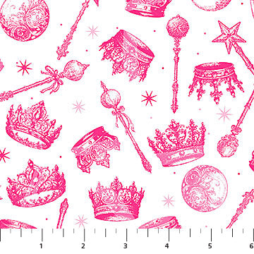 White Enchantment Good Together Cotton Fabric - 44"/45" Per Yard
