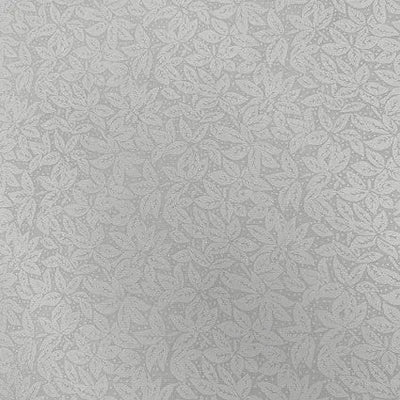 White Leaves Tone on Tone Cotton Wideback Fabric