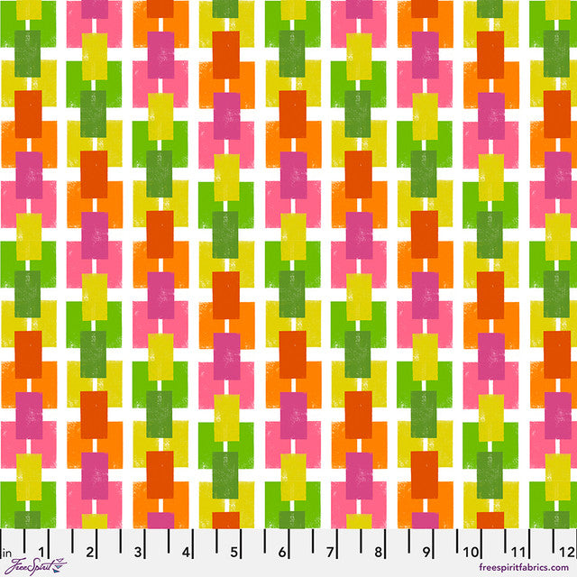 Tela de Algodón White Lucky Paper What the Birds Said 44"/45" por Yarda