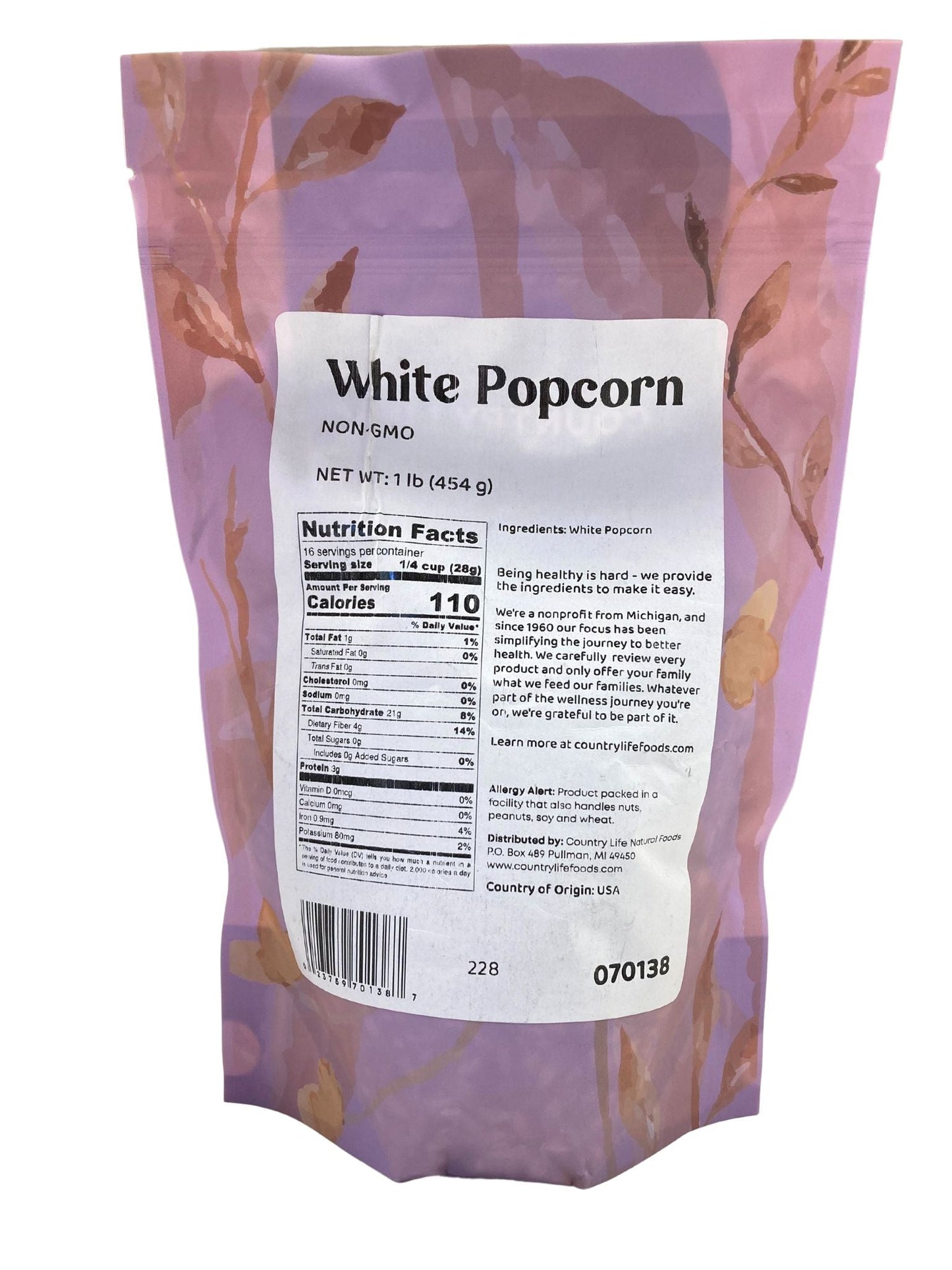 Granos de Palomitas de Maíz Blancas Premium