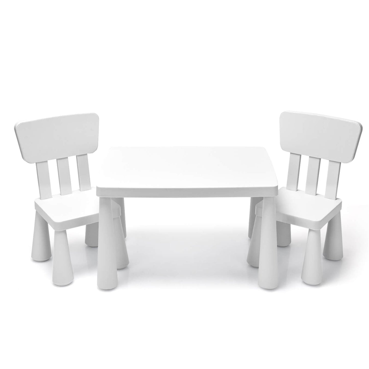 Juego de Comedor y Estudio Multi Actividad para Niños de 3 Piezas - Blanco