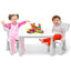 Juego de Comedor y Estudio Multi Actividad para Niños de 3 Piezas - Blanco