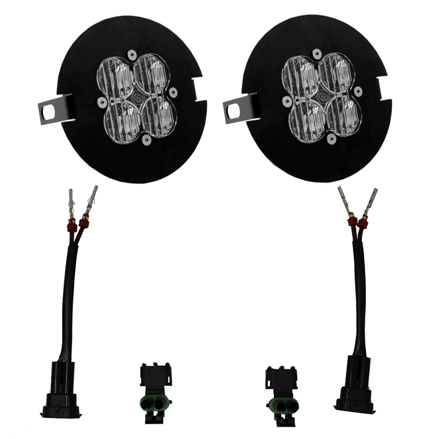 Baja Designs Squadron LED Lights with Fog Mounts (2005-2011) - Korvel