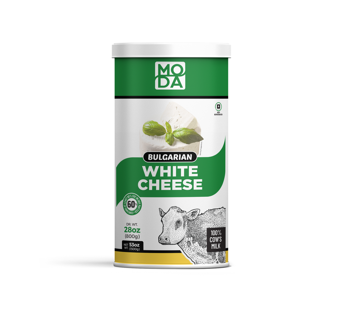 Bulgarian White Cheese in Brine – Green Label, 28 oz (800 g)