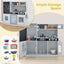 Cuisine de jeu fictif Gbruno pour tout-petits - Blanc