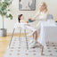4-in-1 Convertible Baby High Chair with Removable Double Tray - White