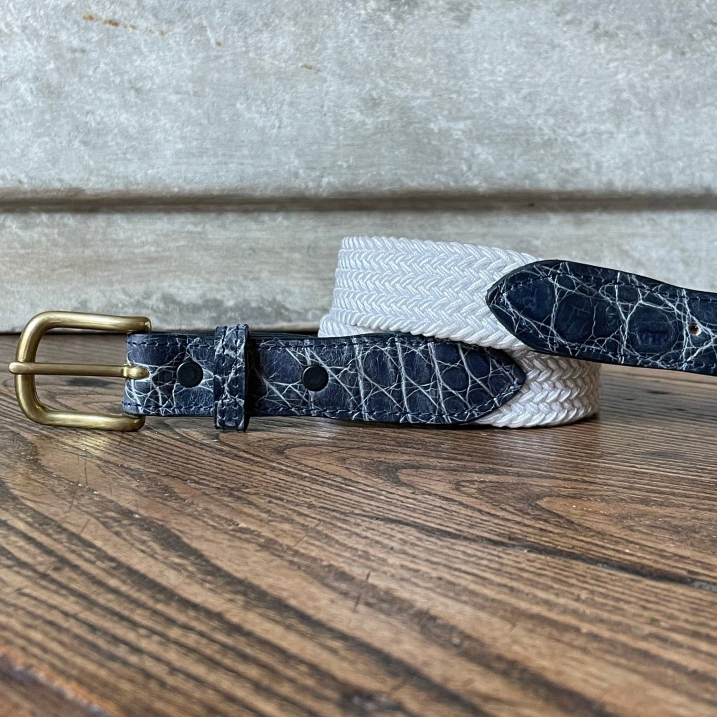The Stretch Belt in White