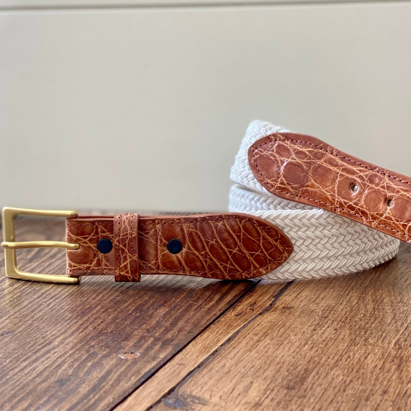 The Stretch Belt in White