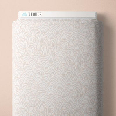 Tissu en coton biologique à volants vanille Wildest Dreams