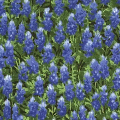 Tela Wildflowers Basics Verano Bluebonnet - 44"/45" Por Yarda