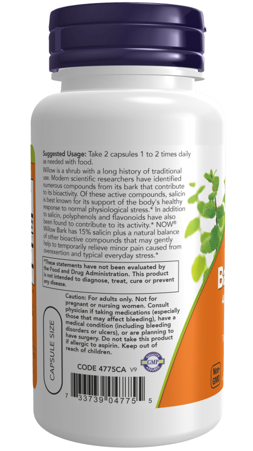 Premium Willow Bark Extract 400mg with 15% Salicin