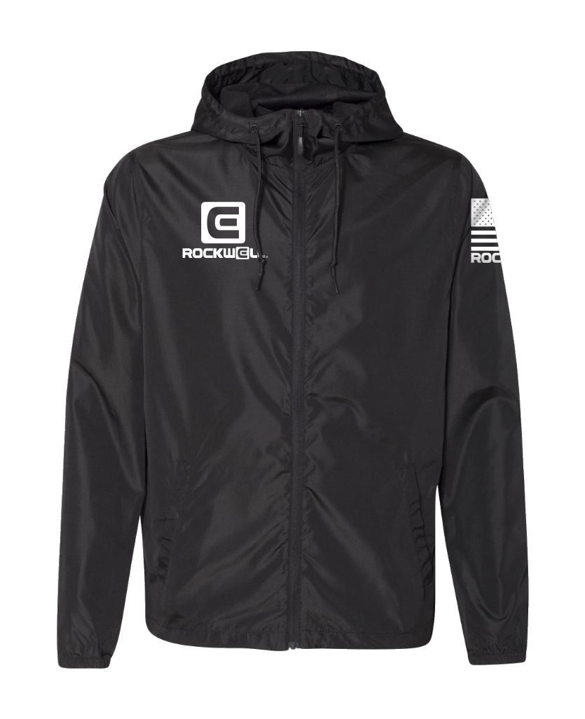Packable Black Windbreaker Jacket for All Weather - Korvel