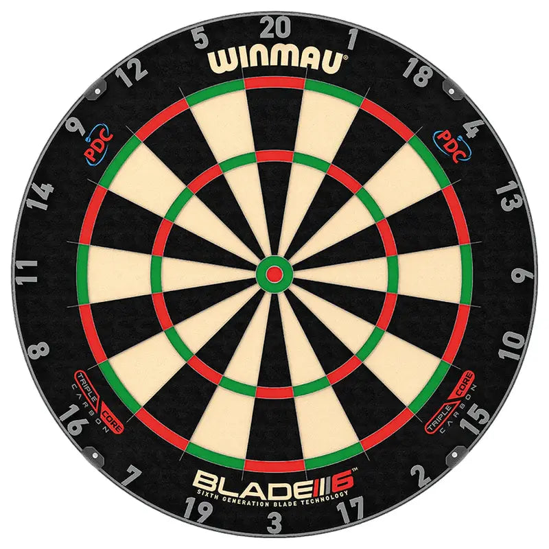Winmau Blade 6 Triple Core Professional Steel Tip Dartboard - Korvel